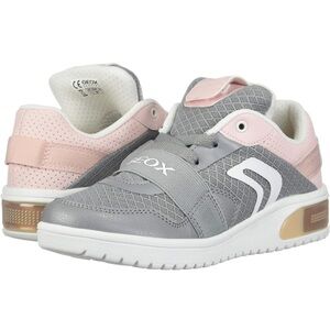 BNIB Geox Respira Girls XLed Faux Leather Slip On Light-Up Shoes